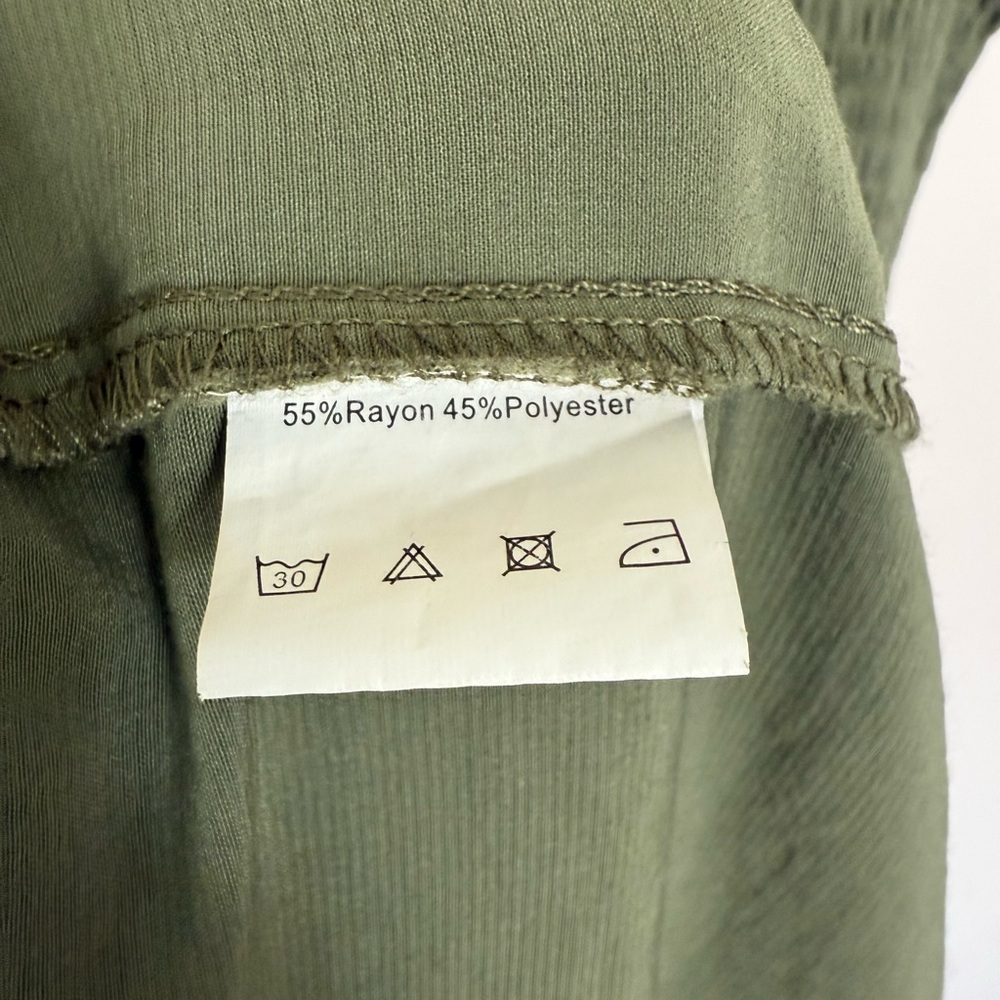 Size Large Hount Olive Green Dress - Picture 5 of 5